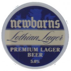 Newbarns Lothiam Lager 5.0% Glass Tap Clip
